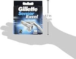 Lame di ricambio Gillette Sensor Excel - Pacco da 5 - Compatibilità Universale con Rasoio Sensor Excel
