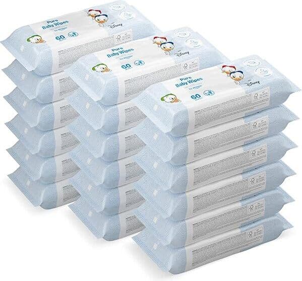 Salviette Detergenti Neonato Chicco, Tascabili, Multiuso, Senza Alcool, Profumate, per Pelli Sensibili, Confezione da 16 Pezzi