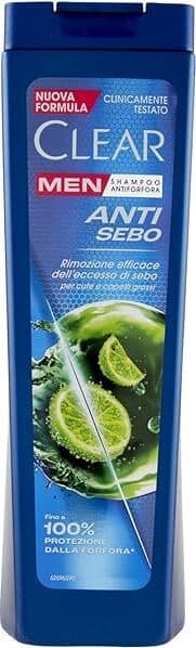 Shampoo Antiforfora CLEAR MEN, Unisex per Adulti, Ideale per Tutti i Tipi di Capelli