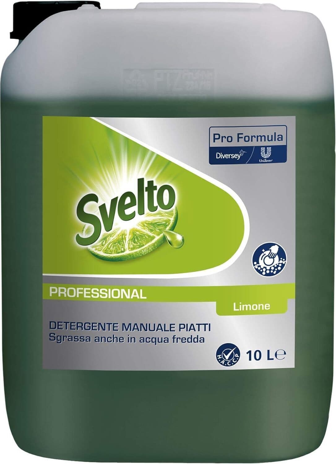 Detergente Piatti Professionale Svelto Svelto Più Limone - Formula Concentrata per Lavaggio a Mano - 10 Litri