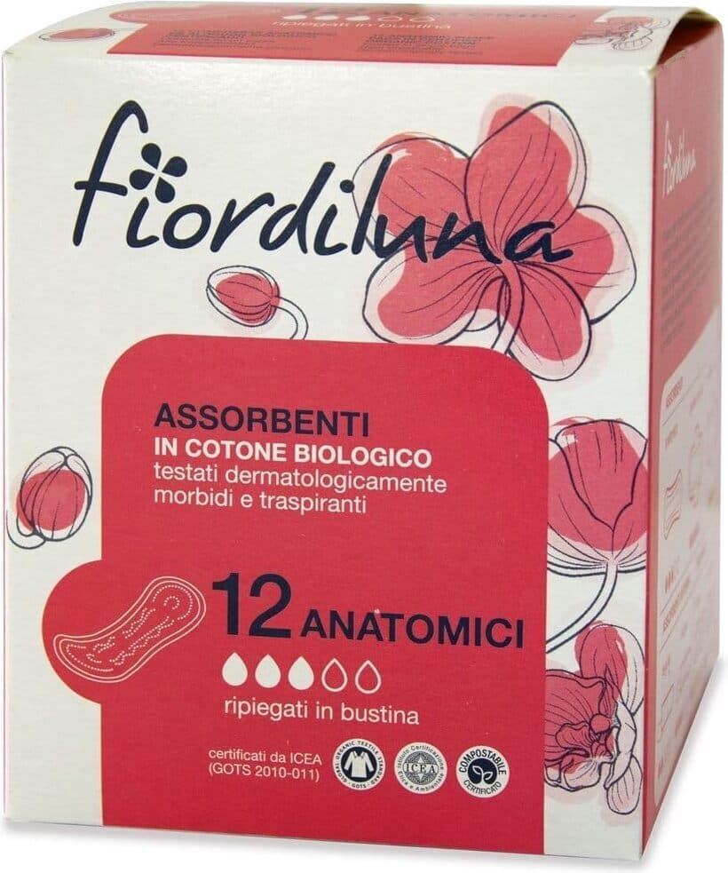 Assorbenti Anatomici in Cotone Biologico Eco-Friendly e Ipoallergenici
