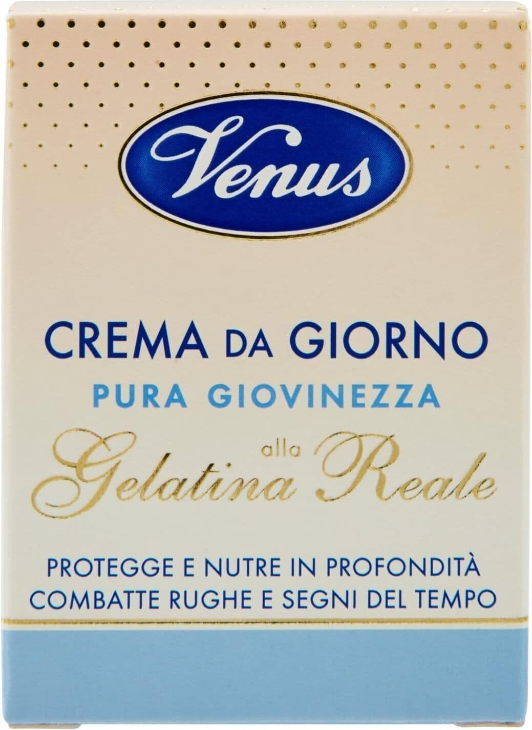 Crema da Giorno Antirughe Venus con Gelatina Reale - Idratante Profonda, Riduce le Rughe - 50 ml