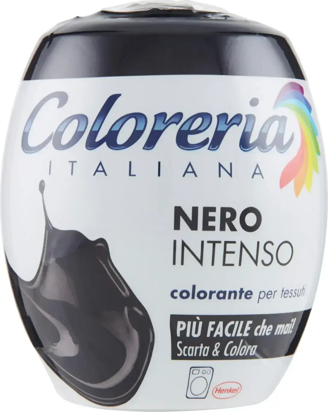 Colorante in Polvere Nero Intenso per Tessuti, COLORERIA ITALIANA SCARTA & COLORA, 350g - Tintura di Alta Qualità Made in Italy