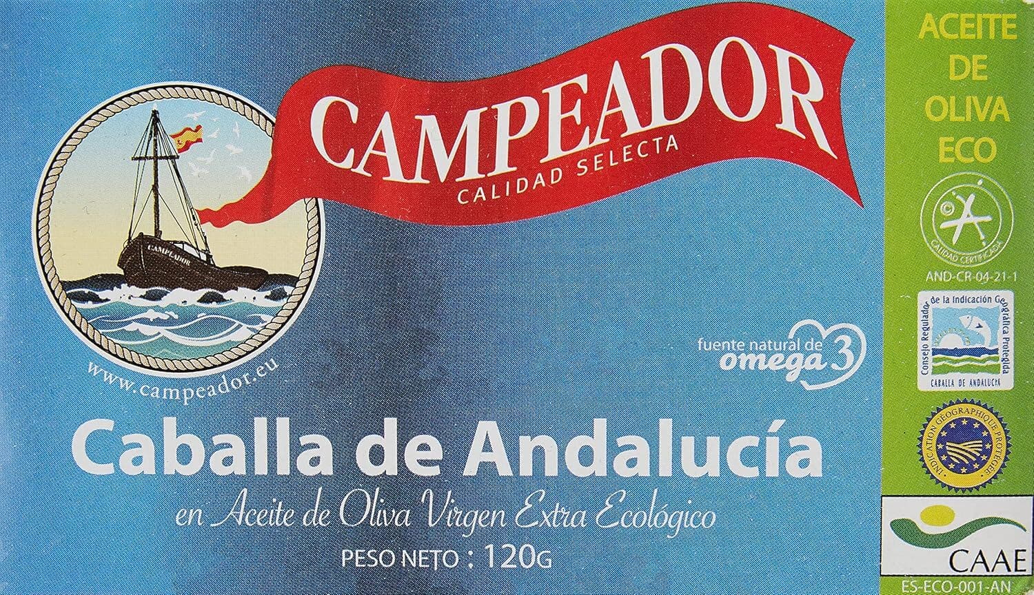 Campeador, Filetti di sgombro igp in olio extravergine di oliva. bio, 120g