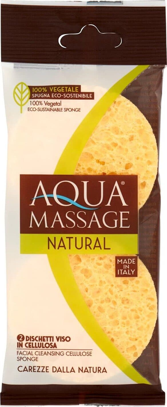Dischetti Struccanti in Cellulosa Naturale Aqua Massage, Confezione da 2 Pezzi
