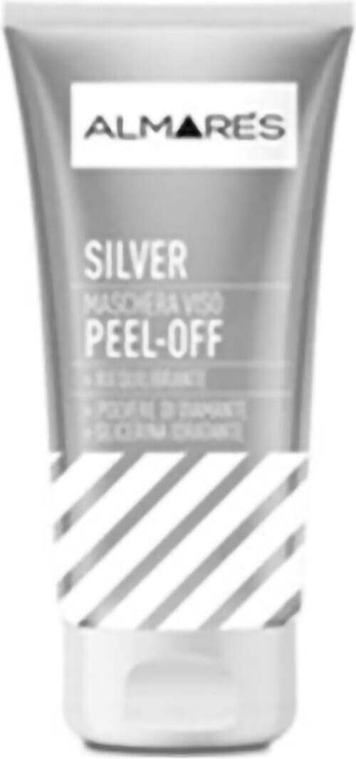 Maschera Viso Almares Peel-Off Argento, Rigenerante e Purificante, 100ml