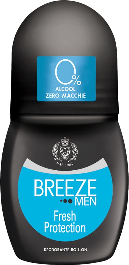 Deodorante Roll-On Breeze Fresh Protection, Antitraspirante Duraturo, 50ml