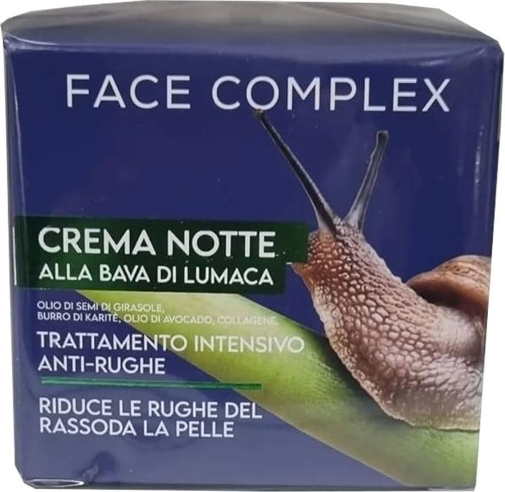 Crema Viso Antirughe Bava di Lumaca Face Complex - Adatta a Tutti i Tipi di Pelle, 50 ml