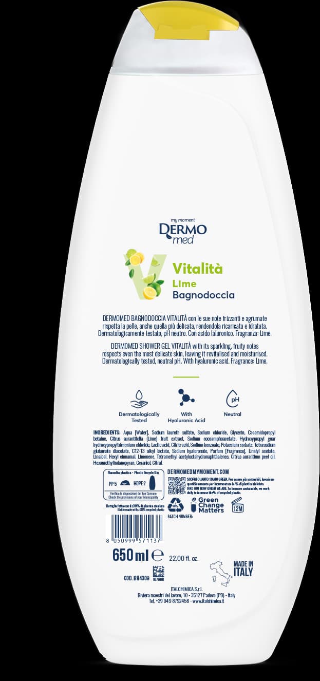 Dermo Bagnodoccia Energizzante Vitalità 650ml - Cura della Pelle
