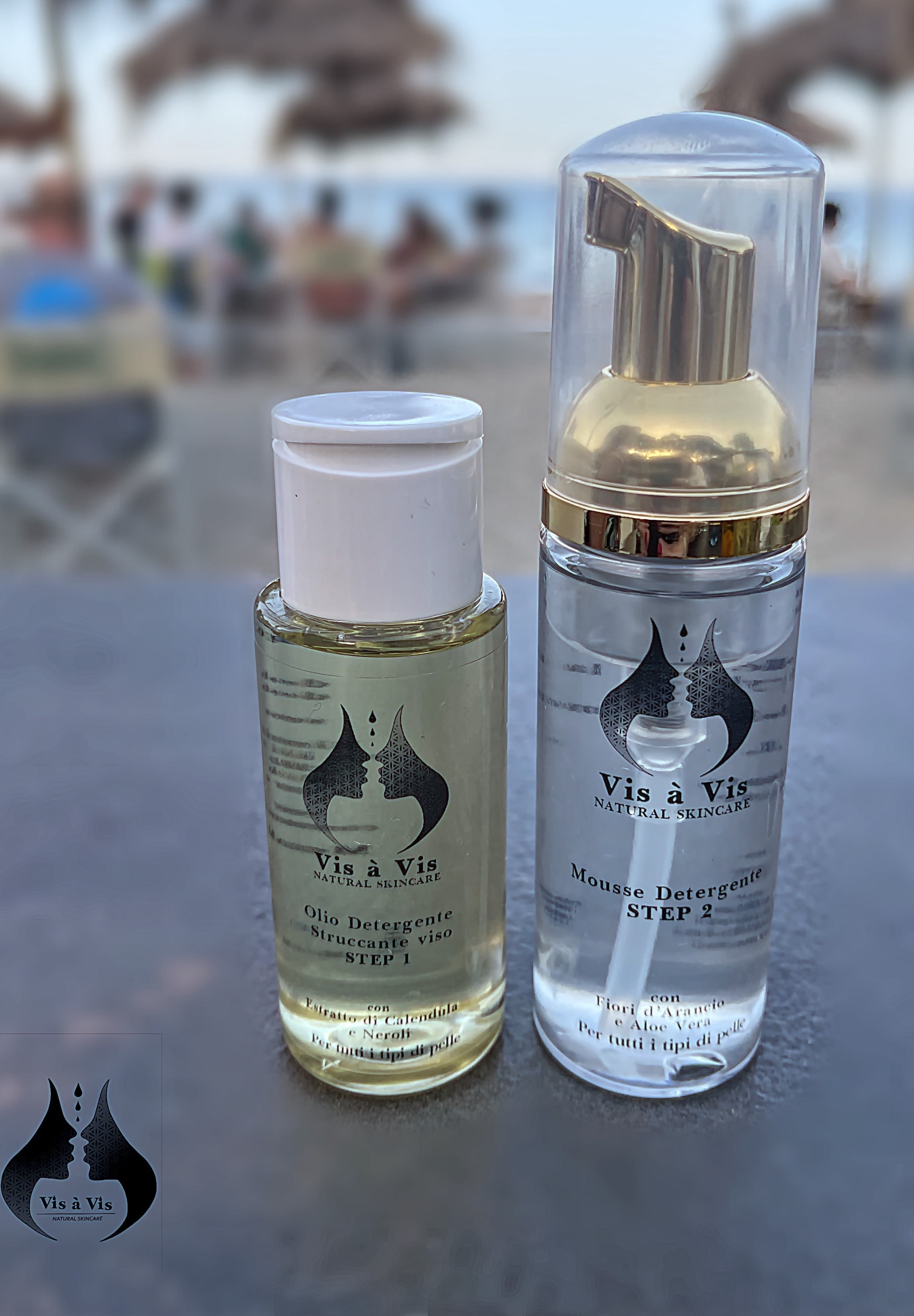 Kit Combo Detersione Viso: Olio Detergente 50ml e Mousse Purificante 50ml