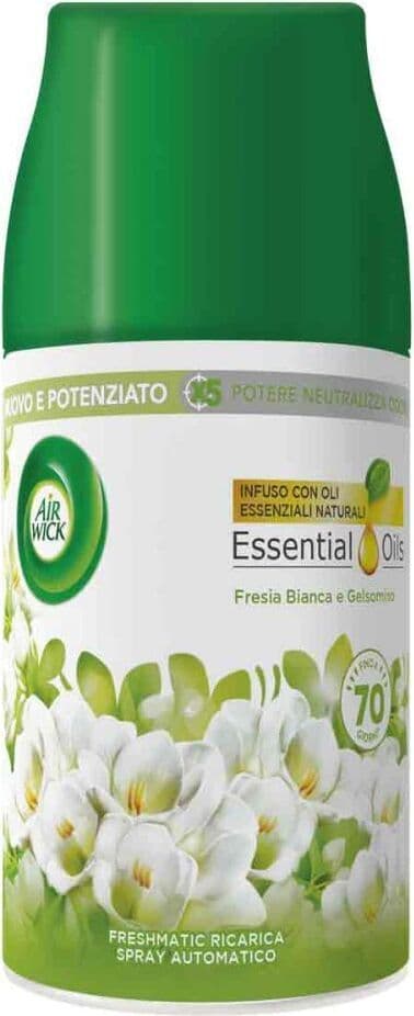 Refill Deo Air Wick Freshmatic 250ml - Fresia Bianca e Gelsomino - Profumatore per Ambienti