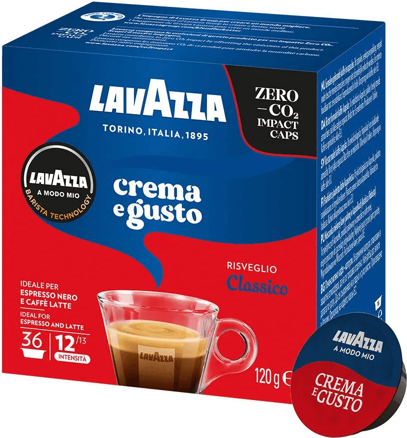 Lavazza Crema e Gusto Classico Capsule Compatibili a Modo Mio - 360 Capsule Caffè - Aroma Intenso