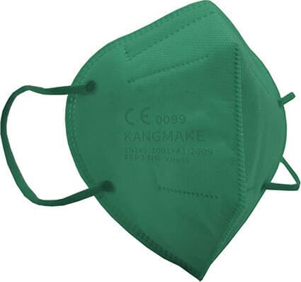 Mascherina FFP2 Verde Certificata CE di Alta Qualità Protector