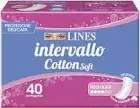 SALVASLIP LINES INTERVALLO X 40 + 4 X 3 Pezzi