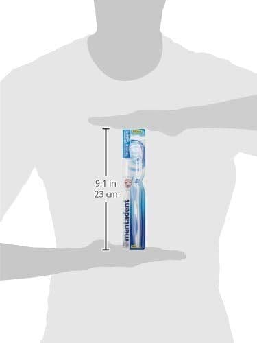 4 X Spazzolini da denti Mentadent Tecnic Clean Medio con coprisetola inclusa