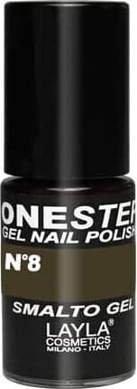 Smalto Gel Layla N. 8 Colore Antracite - Alta Coprenza e Lunga Durata