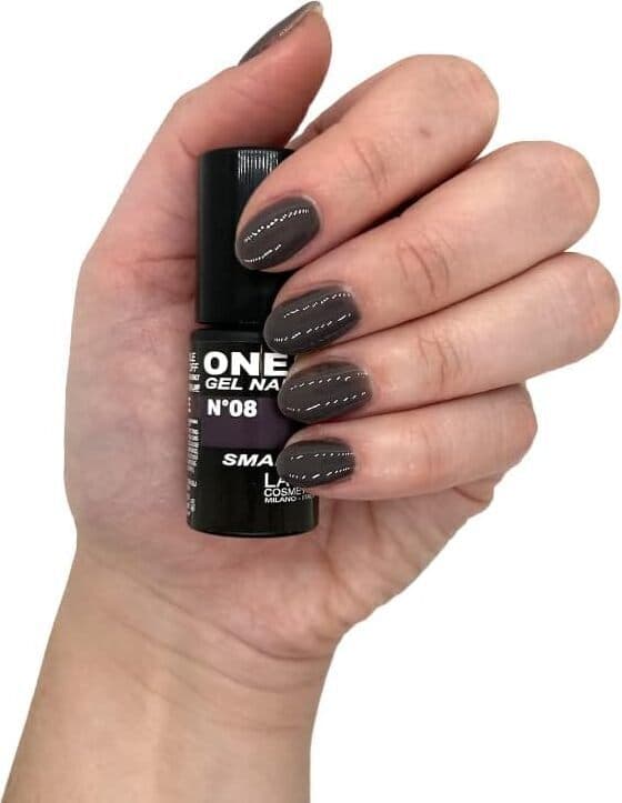 Smalto Gel Layla N. 8 Colore Antracite - Alta Coprenza e Lunga Durata