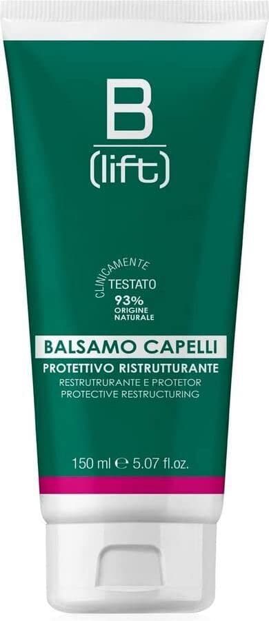 B-LIFT Balsamo,Protettivo,Ristrutturante,Condiziote Origine Vegetale,Pepe Nero,Melograno,Pantenolo,Gomma di Guar,Pelli Sensibili,Made in Italy,150 ml, 1 X 6 Pezzi