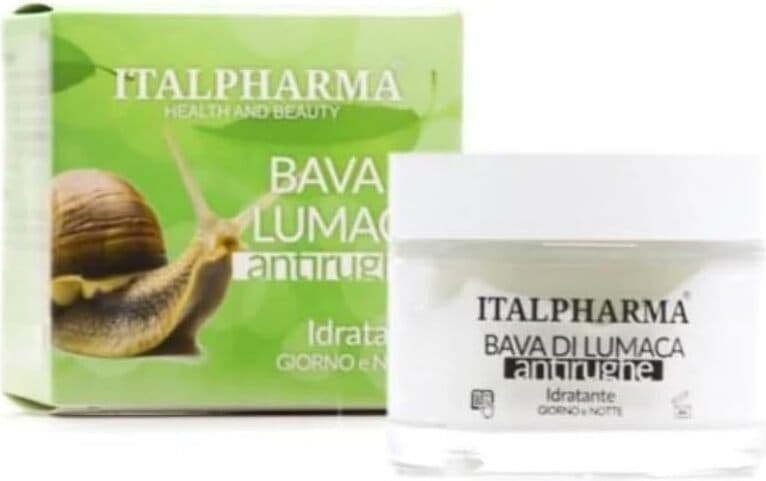 Crema Giorno e Notte Italpharma con Bava di Lumaca Antirughe e Idratante 50 ml - Formula Rigenerante e Nutriente