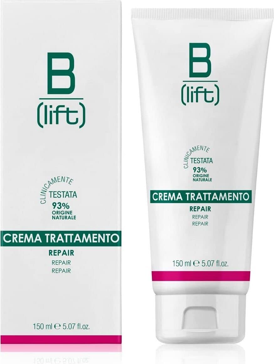 Crema Trattamento Repair Blift - Condizionante Origine Vegetale con Principio Attivo Derivato dalle Castagne e Gomma di Guar - Ideale per Pelli Sensibili - Made in Italy - 150 ml