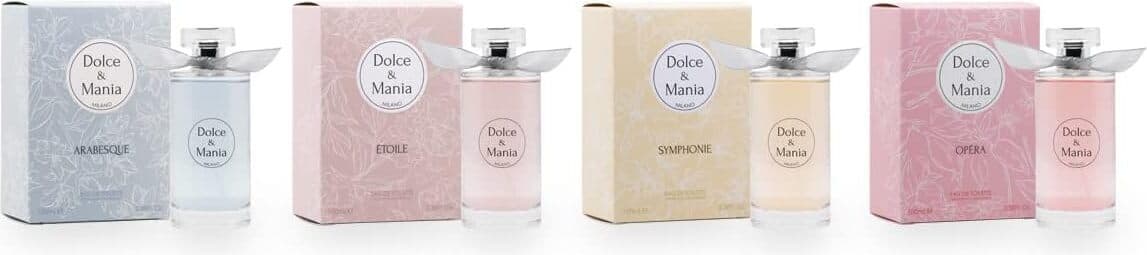 DOLCE & MANIA | Arabesque Acqua Profumata Glitterata 200ml - Acqua Profumata con Glitter, Fragranza Elegante e Brillante per un Tocco di Lusso