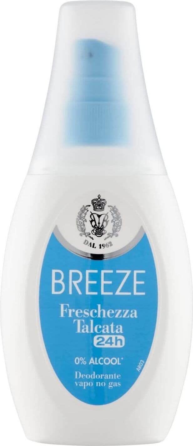 Deodorante Spray Breeze Vapo No Gas, 75ml - Senza Alcol e Antitraspirante