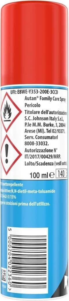 2 X Autan family care zanzare 100ml duetto