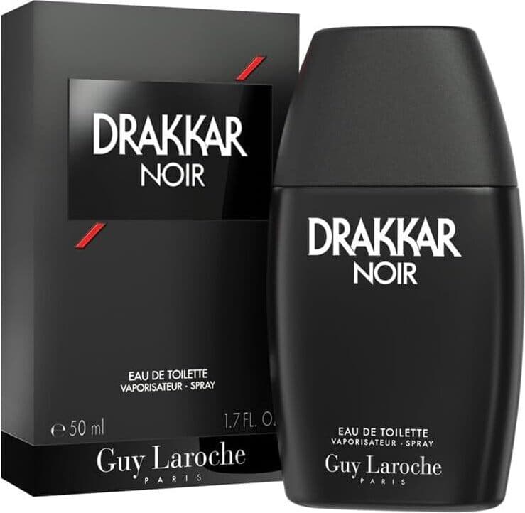 Guy Laroche Drakkar Noir Eau de Toilette - Spray Profumo da Uomo, 50 ml - Fragranza Classica e Maschile