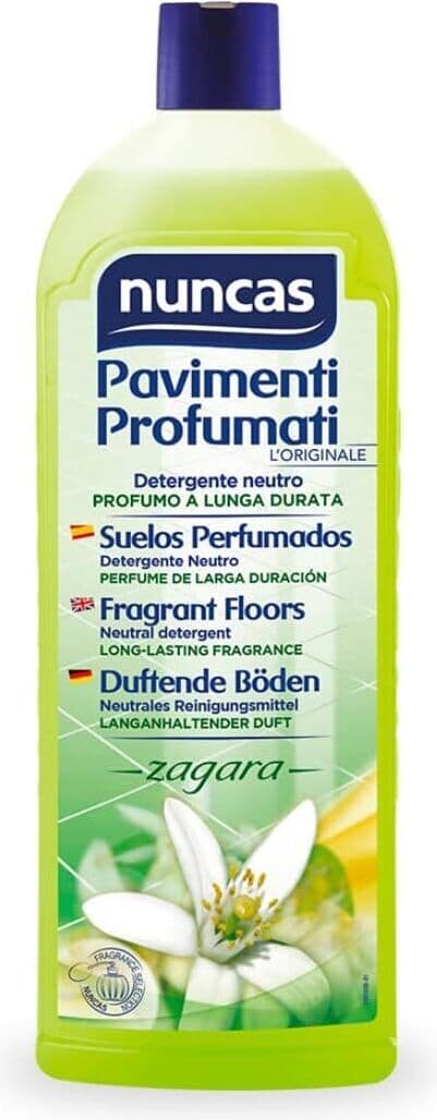 3 X Detergente Nuncas per Pavimenti Profumati alla Zagara, Formato Conveniente 1 Litro