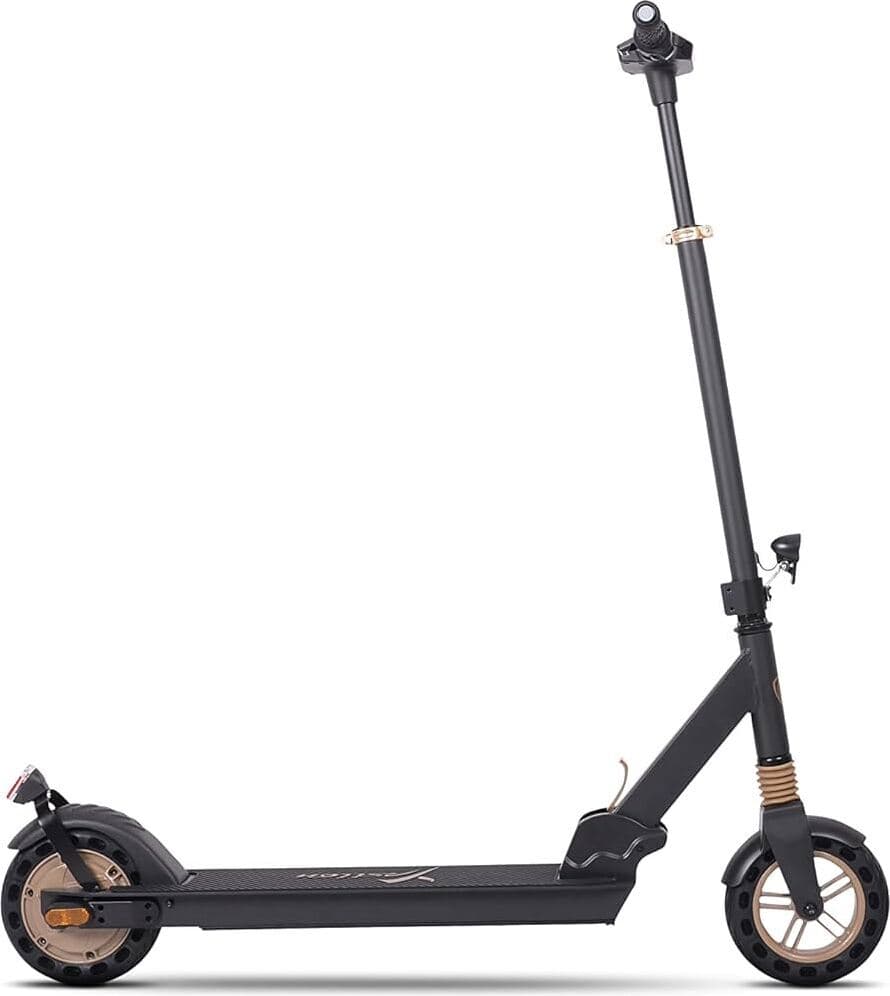 Monopattino Elettrico Lancia Ypsilon per Adulti 250W E-Scooter Nero con dettagli Azzurro Marine, Indicatori di Direzione, Peso 13 kg, Modello Ln-mo-210003