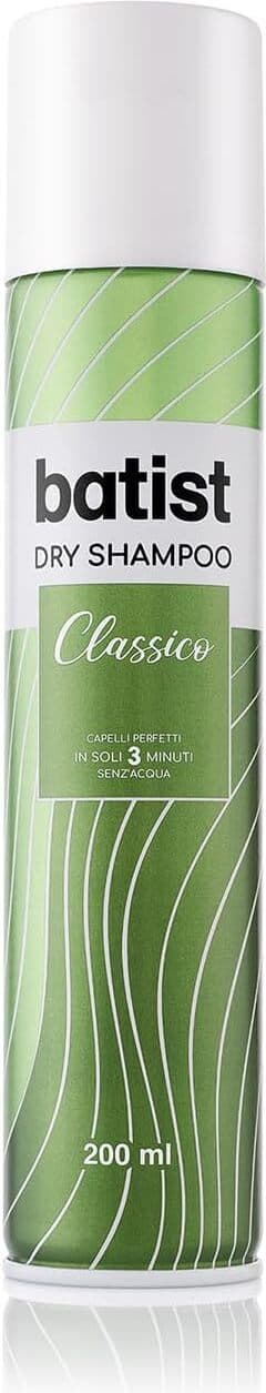 Batist Shampoo Secco Classico, Shampoo a secco ravvivante per capelli perfetti in soli 3 minuti, senz'acqua, Shampoo secco adatto a tutti i tipi di capelli, 200 ml, Made in Italy