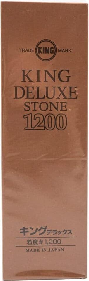 Japanese King Deluxe Knife Sharpening Stone - High Precision 1200 Grit Whetstone - Import from Japan