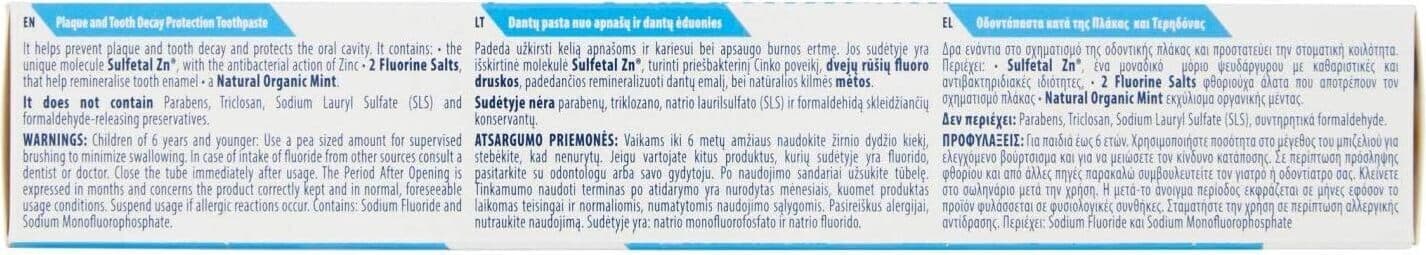 Dentifricio Dent.Capitano Anti-Placca e Anti-Carie 100ml - Aroma Azzurro