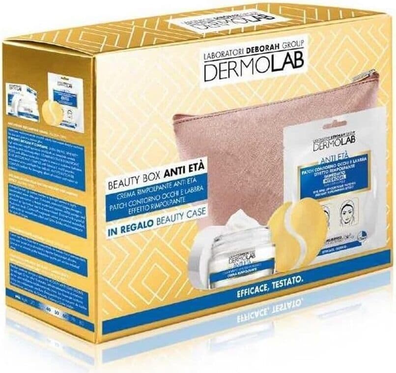 Kit Anti-Età Conf Deborah Dermolab 672: Beauty Box con Crema e Patch Rivitalizzanti