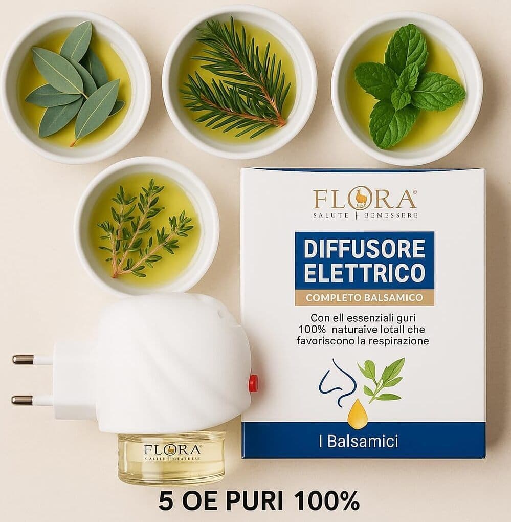 Diffusore Elettrico Aromaterapia per Ambiente con Oli Essenziali Naturali