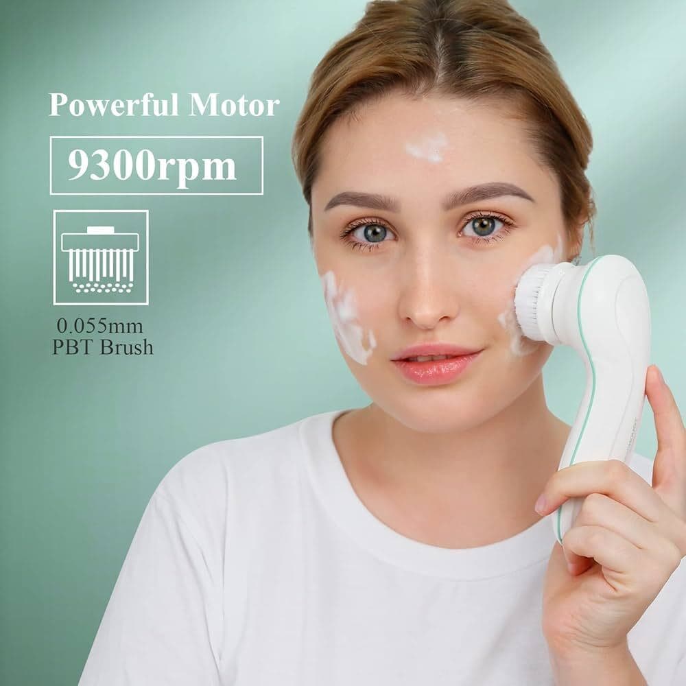 Spazzola Pulizia Viso Elettrica Idratante Esfoliante per Tutti i Tipi di Pelle