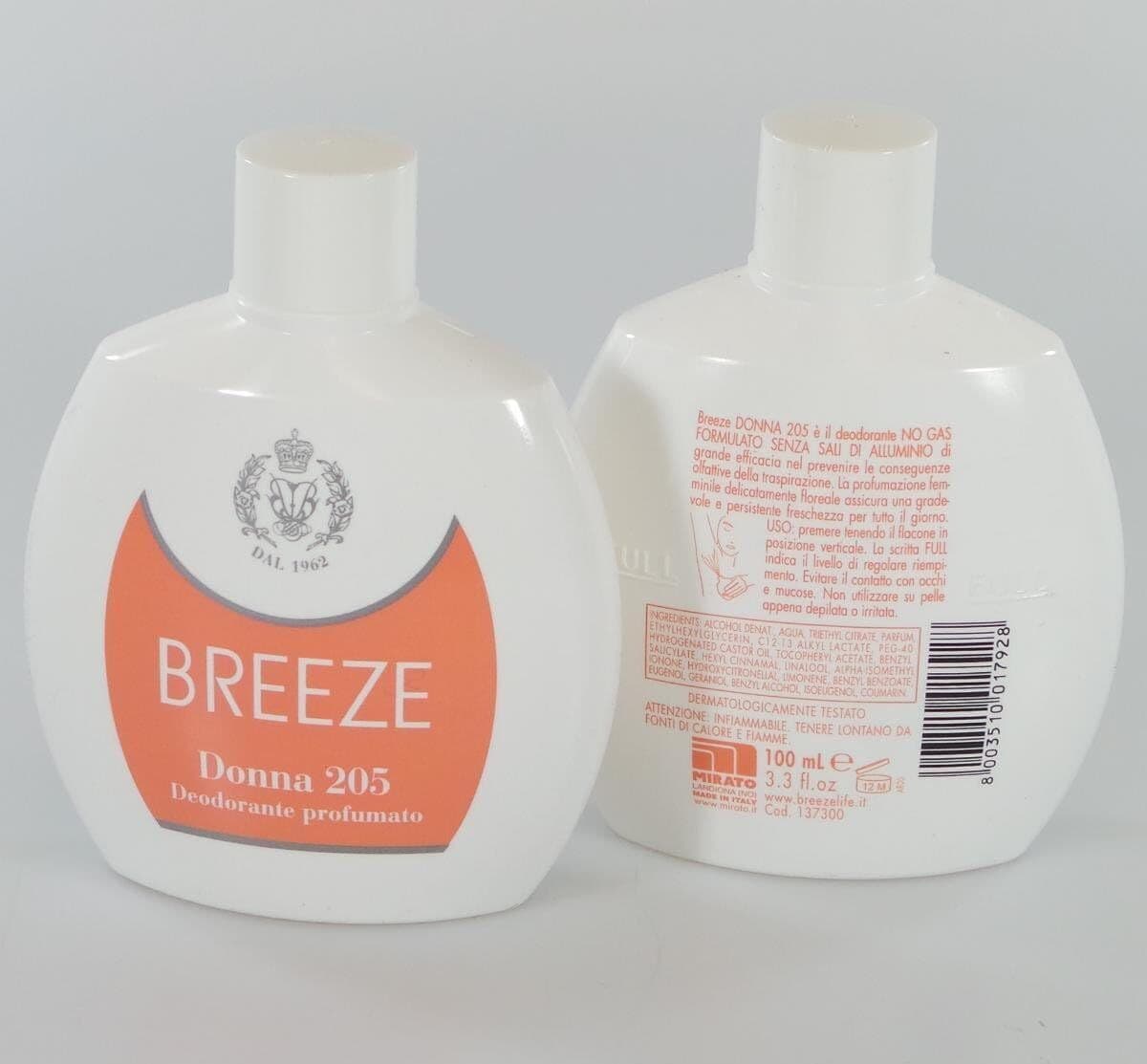 Breeze Deo Squeeze Donna 205 Ml.100
