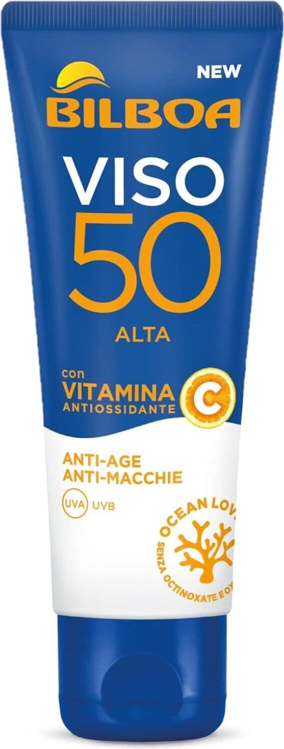 BILBOA CREMA SOLARE VISO CON VITAMINA C ANTI-MACCHIE SPF 50 ML 50 TUBO