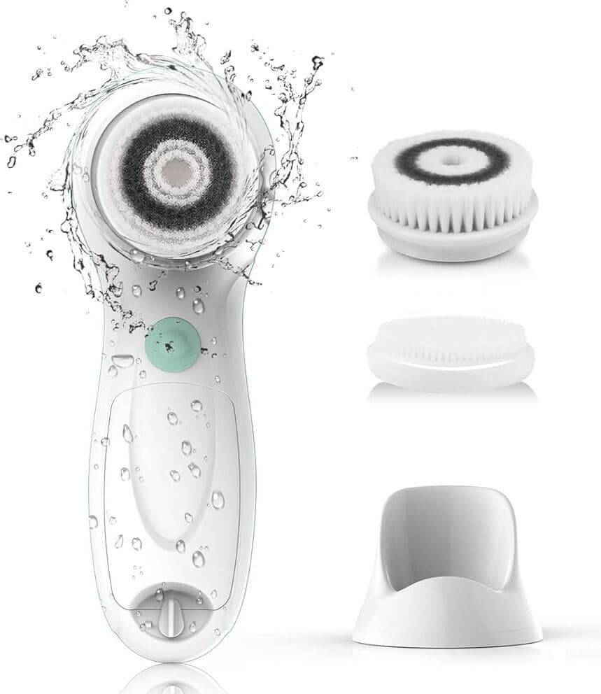 Spazzola Pulizia Viso Elettrica Idratante Esfoliante per Tutti i Tipi di Pelle