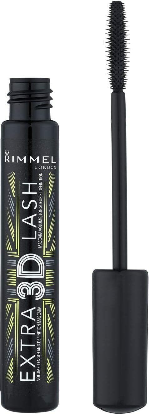 Mascara Rimmel Extra Lash 3D Extreme Black 03 - Volumizzante e Allungante