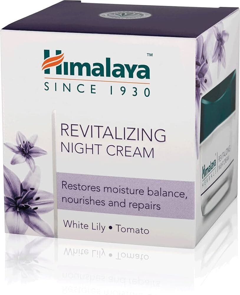 Crema Notte Rivitalizzante 50g Himalaya Herbals - Idratante Intensivo per Pelle Radiosa