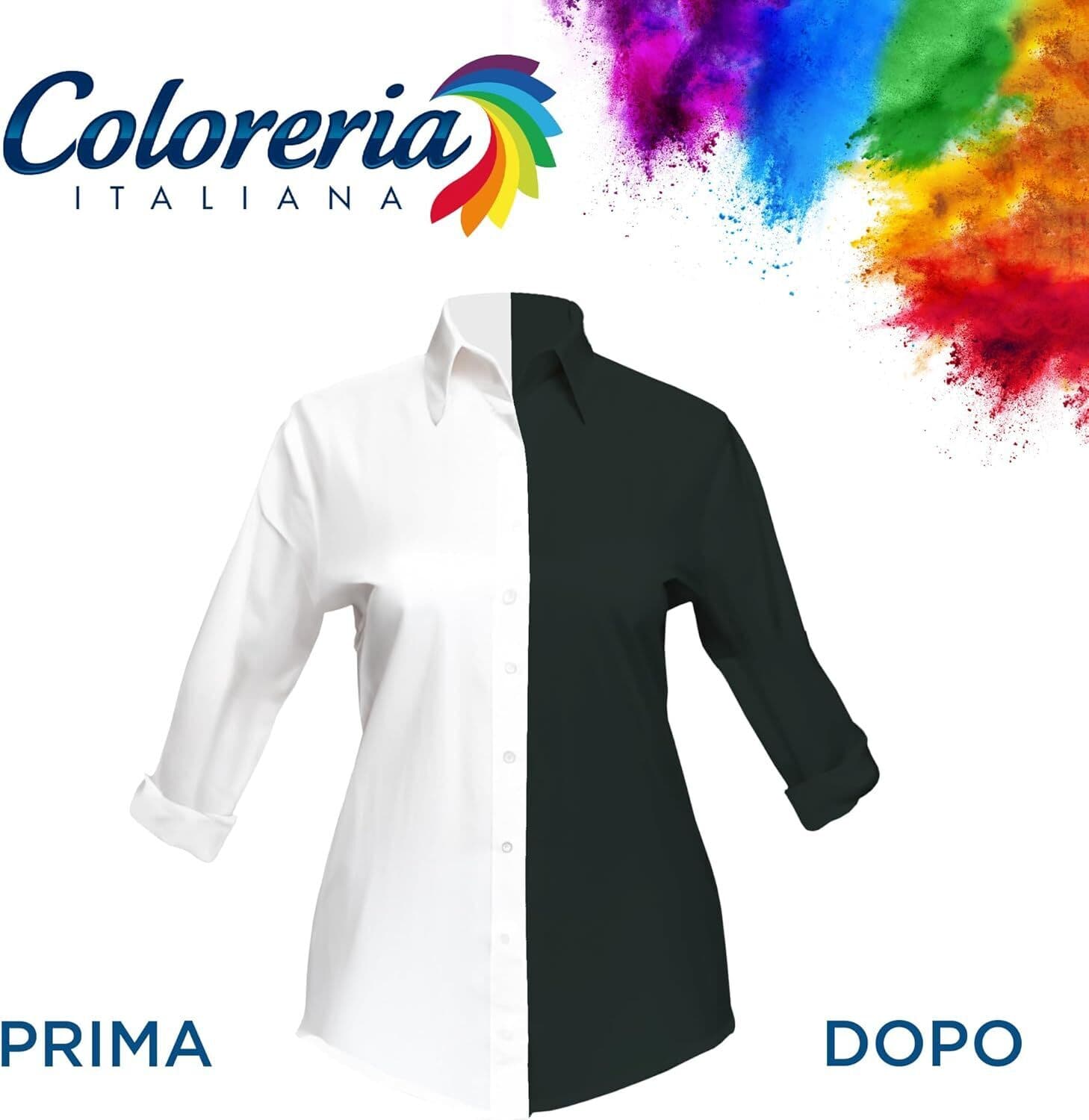 Colorante in Polvere Nero Intenso per Tessuti, COLORERIA ITALIANA SCARTA & COLORA, 350g - Tintura di Alta Qualità Made in Italy