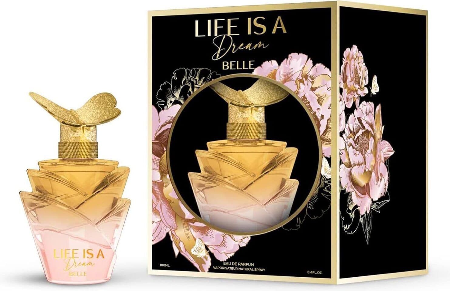 Profumo da Donna LIFEIS A DREAM - Eau de Parfum 100ML Colore Oro - Fragranza Esclusiva Intensa e Duratura