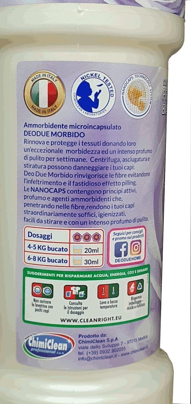 3 X Ammorbidente Deo Due Morbido Fleur Oriental 1 kg - Freschezza Duratura e Profumo Intenso