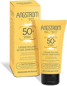 ANGSTROM SOLARE PROTECT HYDRAXOL CREMA SOLARE VISO SPF 50+ ULTRA AmV IDRATANTE 50 ML