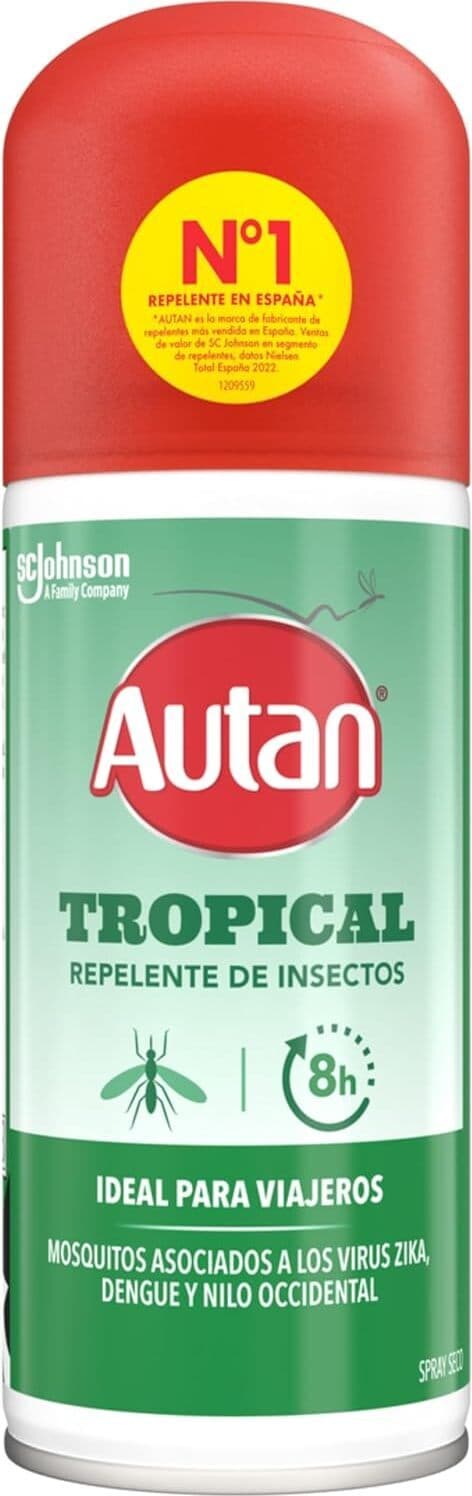 Autan Tropical Mosquito Repelent Spray Dry 100ml 