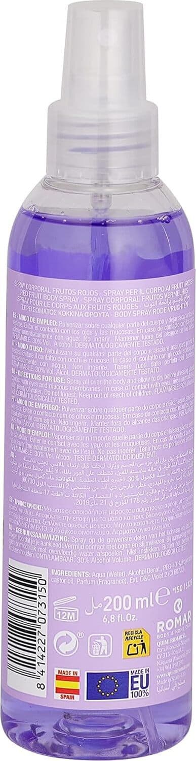 Amalfi Body Mist per il Corpo ai Frutti Rossi, 190 ml