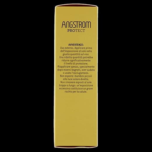 ANGSTROM Protect Crema Solare Viso SPF 30, Stimola la Produzione di Melanina con il Total Tanning System, con Filtri Solari UVA/UVB, Molto Resistente all'Acqua, Dermatogicamente Testato, 50 ml