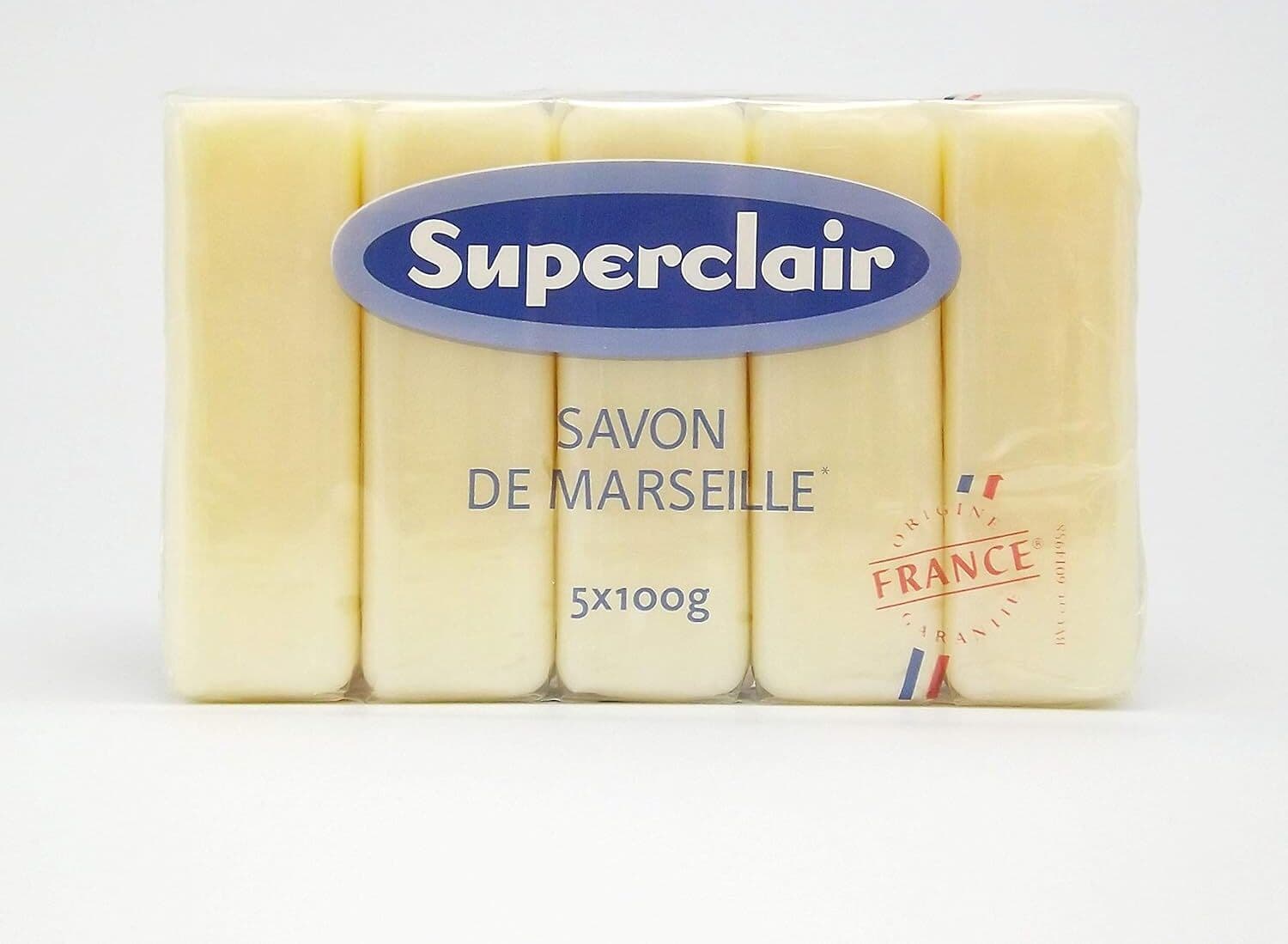 Set di 5 Saponette al Marsiglia da 100g - Ipoallergeniche e Delicate sulla Pelle