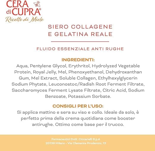 CREMA CUPRA VISO COLLAGENE SIERO 30 ML CON CONTAGOCCE